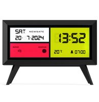 Newgate Spectronoma LCD Alarm Klok - Zwart