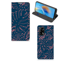 OPPO A74 4G Smart Cover Palm Leaves - thumbnail