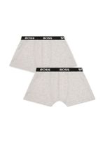 BOSS Kidswear lot de 2 boxers à bande logo - Gris