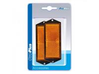 Pro+ Reflector oranje 104x40mm schroefbevestiging 2 stuks in blister