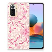 Xiaomi Redmi Note 10 Pro TPU Case Pink Flowers - thumbnail