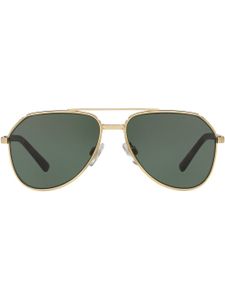 Dolce & Gabbana Eyewear lunettes de soleil à monture aviateur - Vert