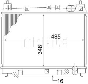 Radiateur MAHLE, u.a. für Toyota