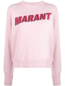 MARANT ÉTOILE sweat Mobyli à logo imprimé - Rose