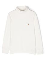 Ralph Lauren Kids sweat en coton à col roulé - Blanc