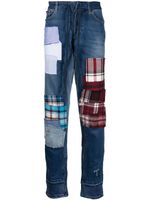 Greg Lauren x Tommy Hilfiger jean à design patchwork - Bleu