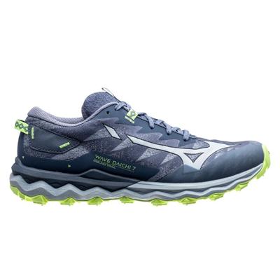 Mizuno Hardloopschoenen Wave Daichi 7 - Blauw/Blauw/Groen Vrouw Mizuno Hardloopschoenen Wave Daichi 7 - Blauw/Blauw/Groen Vrouw