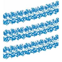 Set van 3x stuks papstar Bayern/Oktoberfest thema feest slinger wit/blauw 4 meter