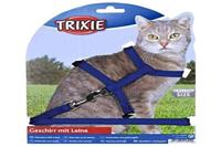 Trixie 4185 kattenharnas met riem, nylon, 22-42 cm/10 mm, 1,25 m