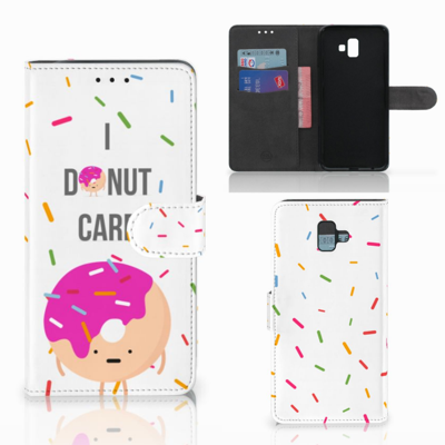 Samsung Galaxy J6 Plus (2018) Book Cover Donut Roze Samsung Galaxy J6 Plus (2018) Book Cover Donut Roze