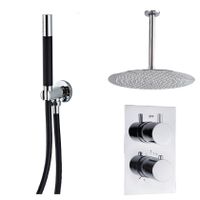 Regendouche set SaniClear Shine Pro | Inbouw | Thermostaatkraan | 2-weg | Rond | Chroom