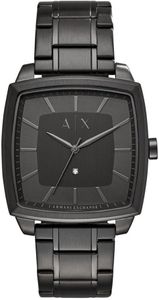 Horlogeband Armani Exchange AX2361 Staal Zwart 22mm