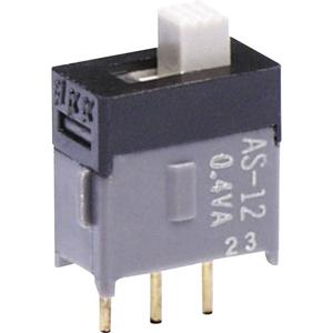 NKK Switches AS12AP AS12AP Schuifschakelaar 28 V DC/AC 0.1 A 1x aan/aan 1 stuk(s)