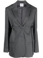 Courrèges blazer à taille ceinturée - Gris - thumbnail