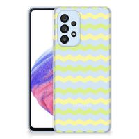 Samsung Galaxy A53 5G TPU bumper Waves Yellow - thumbnail