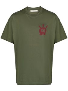 Zadig&Voltaire t-shirt en coton à imprimé Teddy Skull XO - Vert