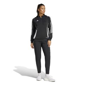 adidas Tiro 24 Hooded Trainingspak 1/4-Zip Dames Zwart Wit