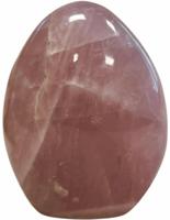 Roze kwarts sculptuur 700-900 gram uniek uit Madagaskar - thumbnail