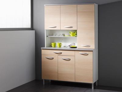 Buffetkast SERENA 6 deuren en 1 lade lichte eik