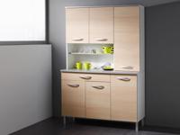 Buffetkast SERENA 6 deuren en 1 lade lichte eik