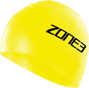 Zone3 Silicone swim cap geel