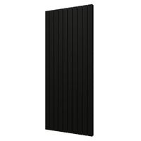 Plieger Designradiator Cavallino Retto Dubbel 1936 Watt Middenaansluiting 180x75,4 cm Mat Zwart