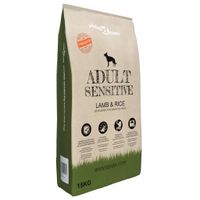 VidaXL Premium hondenvoer droog Adult Sensitive Lamb & Rice 15kg