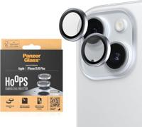 PanzerGlass™ Hoops camera lensbeschermer voor Apple iPhone 15 | 15 Plus - bescherming met stijl, schokbestendig glas, blauw