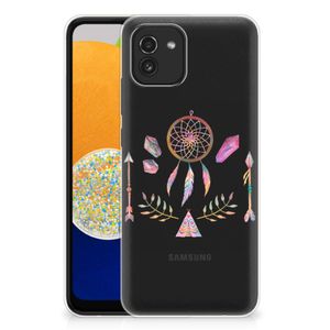 Samsung Galaxy A03 Telefoonhoesje met Naam Boho Dreamcatcher