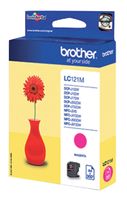 Inktcartridge Brother LC-121M rood - thumbnail