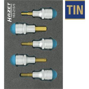 Hazet 163-215/5 Dopsleutel-bitinzetset 1/2 (12.5 mm) 5-delig