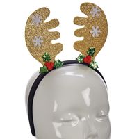 Kerst diadeem/haarband - rendier gewei - 22 cm - kinderen/volwassenen