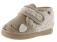 Victoria Ojalá Unisex Fur Slippers Animals & Strap & Matching Sole 105119 for Kids BEIGE 22