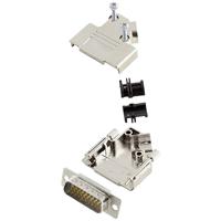 encitech D45PK-M-15-HDP26-W-K 6355-8057-02 D-sub male connectorset 45 ° Aantal polen: 26 Soldeerkelk 1 stuk(s)