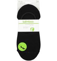 Bamboo Bamboo Bamboe No Show Sokken Zwart 39-42 (3paar)