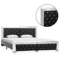 vidaXL Bedframe kunstleer zwart 160x200 cm