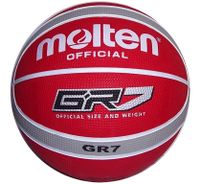 Molten Basketbal BGR7 Rood Zilver - thumbnail