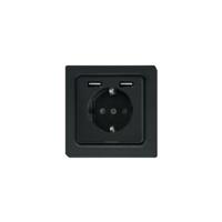 Eltako Inzet geaard stopcontact antraciet 30055899