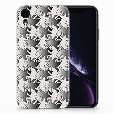 Apple iPhone Xr TPU Hoesje Salamander Grey Apple iPhone Xr TPU Hoesje Salamander Grey