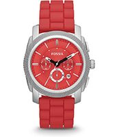 Horlogeband Fossil FS4808 Silicoon Rood 24mm - thumbnail