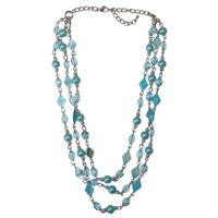 Korte Ketting Turquoise Meadow & Pearl