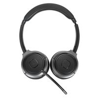 Targus AEH104GL hoofdtelefoon/headset Bedraad en draadloos Hoofdband Oproepen/muziek USB Type-C Bluetooth Zwart