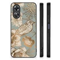 Bloemen Hoesje voor OPPO A17 Vintage Bird Flowers