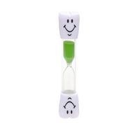 Zandloper/badkamer douche/spelletjes timer groen smiley 3 minuten