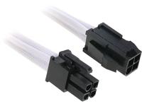 Bitfenix Stroom Verlengkabel [1x ATX-stroomstekker 4-polig - 1x ATX-stroombus 4-polig] 0.45 m Wit, Zwart