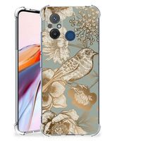 Case voor Xiaomi Redmi 12C Vintage Bird Flowers - thumbnail