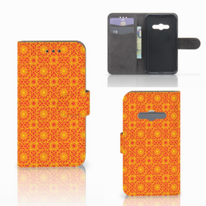 Samsung Galaxy Xcover 3 | Xcover 3 VE Telefoon Hoesje Batik Oranje