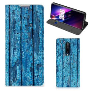 OnePlus 8 Book Wallet Case Wood Blue