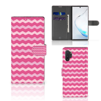 Samsung Galaxy Note 10 Plus Telefoon Hoesje Waves Pink