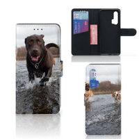 Honor 20 Pro Telefoonhoesje met Pasjes Honden Labrador - thumbnail